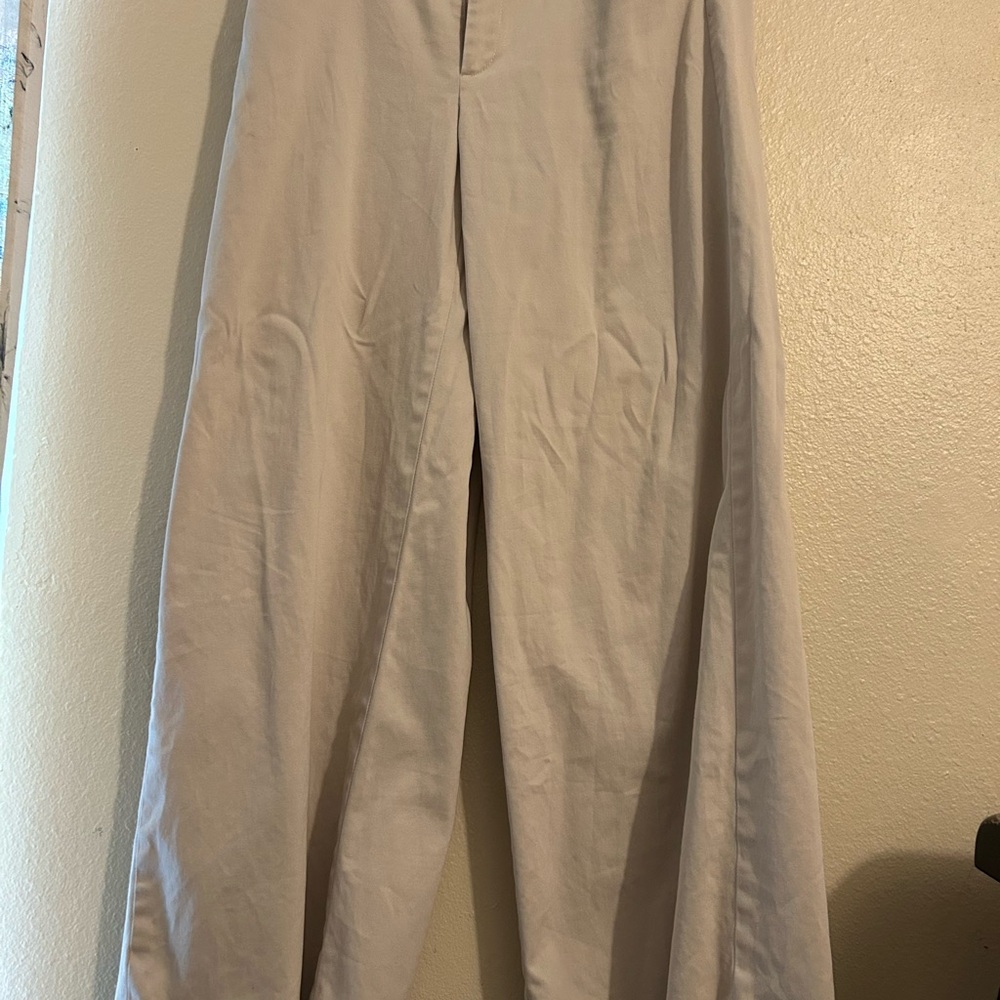 Banana Republic Cream Wide Leg Pants